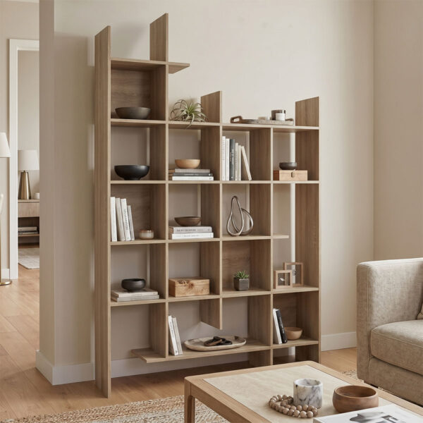 Βιβλιοθήκη Manco  sonoma 122x25.5x188εκ