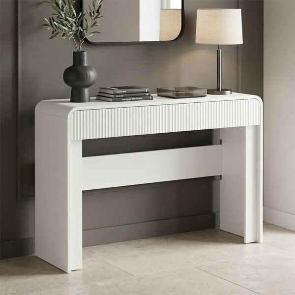 Κονσόλα Zeplen  λευκό mdf 110x38x75εκ