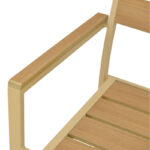 Πολυθρόνα Breze  στοιβαζόμενη plywood σε φυσική-αλουμίνιο σε cappuccino απόχρωση 57.5x60x88εκ - Image 8