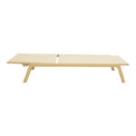 Ξαπλώστρα Boka αλουμίνιο cappuccino- textilene σε σαμπανί 60x192x31εκ - Image 3