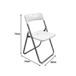 Καρέκλα catering-συνεδρίου πτυσσόμενη Edison μαύρο 38x49x73εκ - Image 7