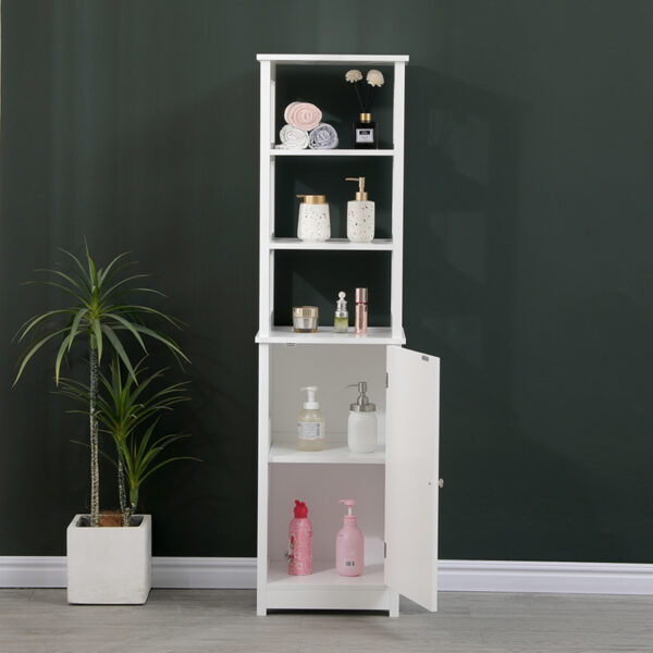Ντουλάπι-στήλη Larben  mdf λευκό 40x33x150εκ
