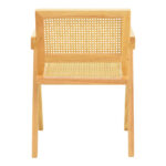Πολυθρόνα Winslow  rubberwood-rattan σε φυσική απόχρωση 51x54x80εκ - Image 7