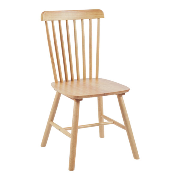 Καρέκλα Bristol  rubberwood σε φυσική απόχρωση 45x51x86εκ