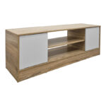 Έπιπλο τηλεόρασης Sasa  sonoma-λευκό 120x35x41.5εκ - Image 3