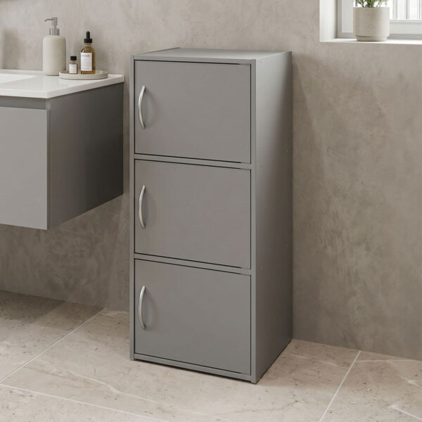 Ντουλάπι-στήλη Soline  ανοιχτό γκρι 40x34.5x90.5εκ