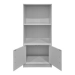 Βιβλιοθήκη Tekaro λευκή 60x30x120εκ - Image 3