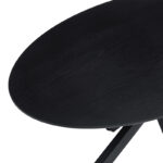 Τραπέζι Makrey μαύρο mdf- μεταλλικά πόδια 160x90x75εκ - Image 3