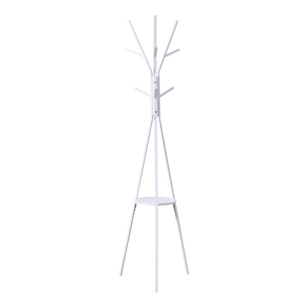 Καλόγερος Denner  μέταλλο σε λευκή απόχρωση 48.5x48.5x180εκ