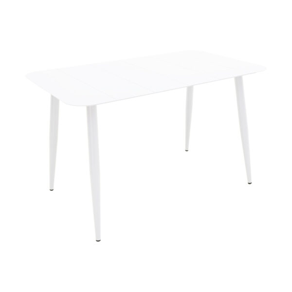 Τραπέζι Vista  αλουμίνιο σε λευκή απόχρωση 120x70x72εκ