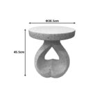 Βοηθητικό τραπέζι Belena  MGO εκρού Φ38.5x45.5εκ - Image 4