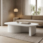 Τραπέζι σαλονιού Verven mdf λευκό 120x60x32εκ