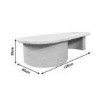 Τραπέζι σαλονιού Verven mdf λευκό 120x60x32εκ - Image 5
