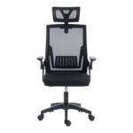 Καρέκλα γραφείου Plymot mesh χρώμα μαύρο 48x58x112-122εκ - Image 5