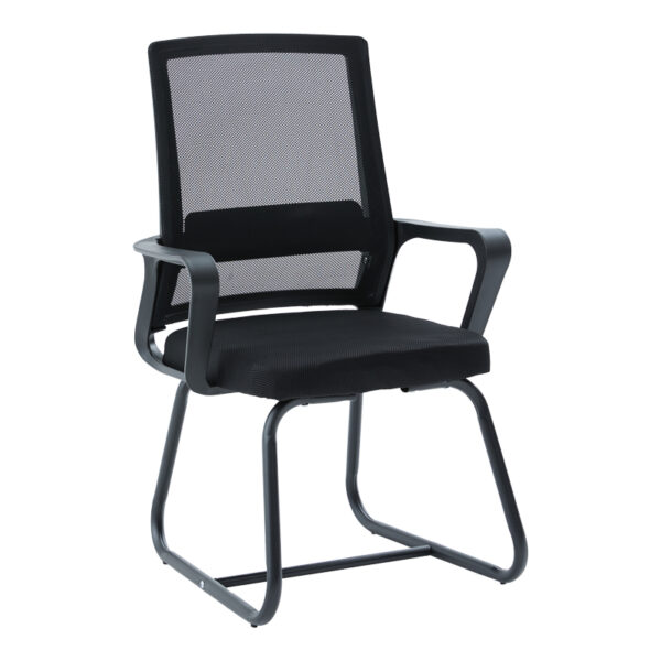 Καρέκλα επισκέπτη Palma  mesh μαύρο 46x52x94εκ