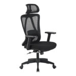 Καρέκλα γραφείου διευθυντή Magida mesh μαύρο 58.5x66x115-125εκ