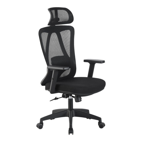 Καρέκλα γραφείου διευθυντή Magida  mesh μαύρο 58.5x66x115-125εκ