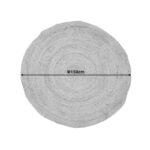 Χαλί Solon  γιούτα σε φυσική απόχρωση Φ150εκ - Image 2